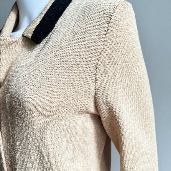 Marni Knits Camel Brown Knit Classic Wool Blend Blazer Jacket M - Picture 2 of 8